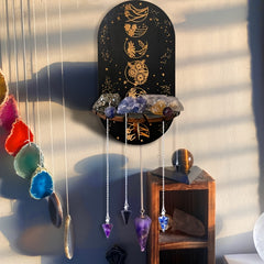 Wooden Crystal Display Stand Hand Stand Witch Decorative Bracket
