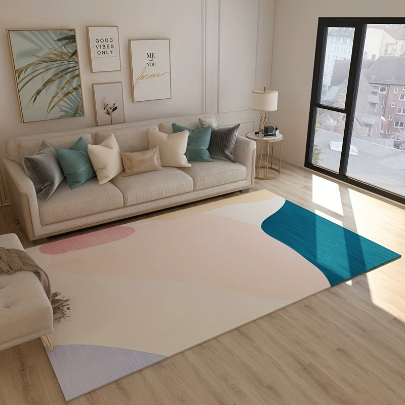 Modern Geometric Area Rug Non Shedding Floor Carpet