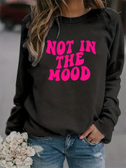 Print Sweatshirt Long Sleeve Crew Neck Casual Sweatshirt