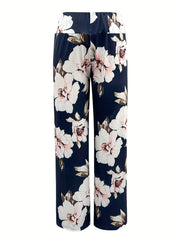 Floral Wide Leg Pants for Spring & Summer