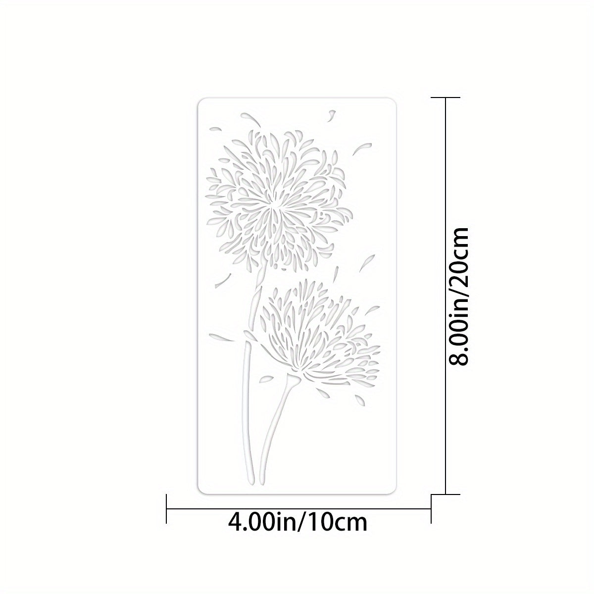 Dandelion DIY Layering Stencils Wall Painting Scrapbook Coloring Template