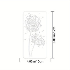 Dandelion DIY Layering Stencils Wall Painting Scrapbook Coloring Template