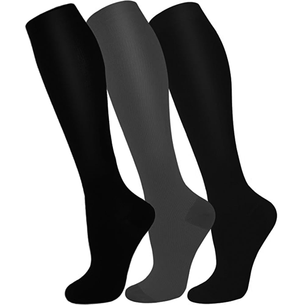 3 Pairs Anti-Slip Compression Socks for Outdoor Activities