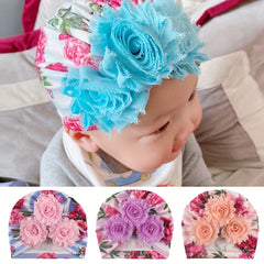 Infant Sunhat Accessories Hat for Baby Boy Floral Toddler Stripe Print Headband