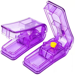 Portable Pill Cutter Stainless Steel Blade Accurate Dosages