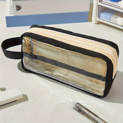 Large Capacity Double Layer Student Stationery Box