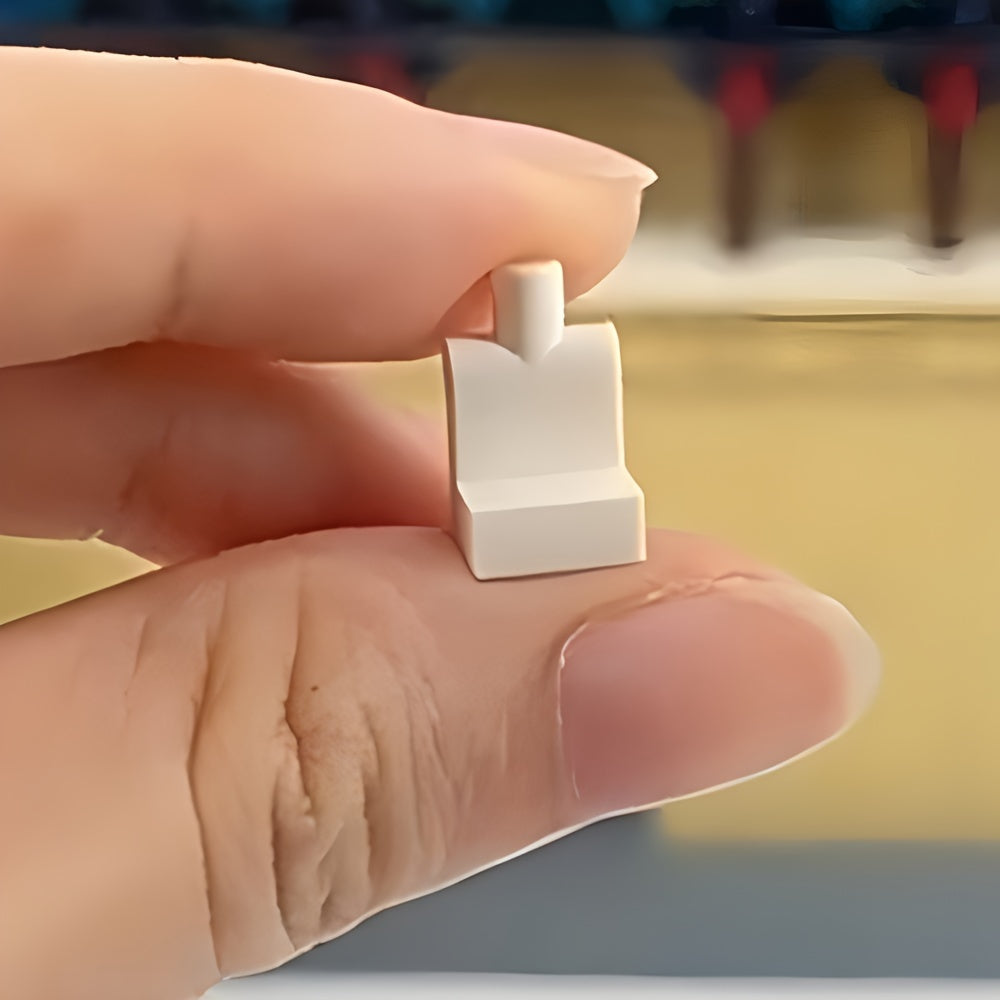 20pcs Building Block Fences, Three Colors for DIY Projects