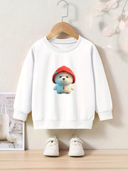 OERYUI Baby Bear Graphic Sweatshirt Comfy Pullover Kids Clothes