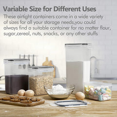 10pc Airtight Food Storage Containers BPA-Free for Pasta Flour