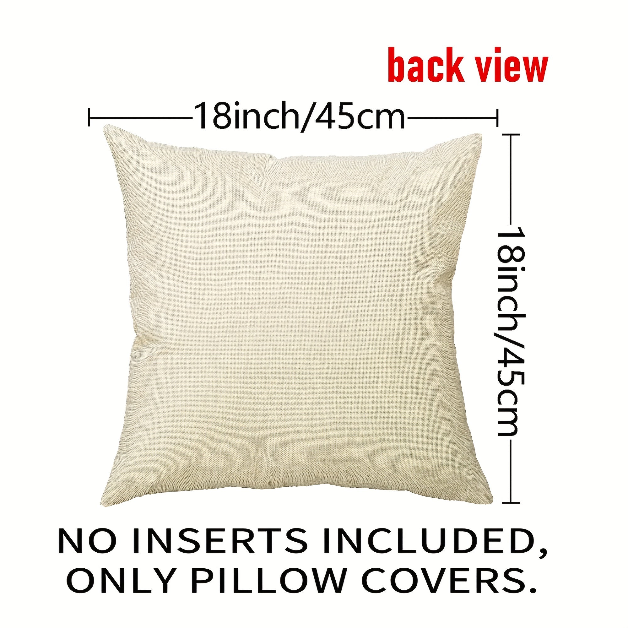 Christmas Linen Blend Pillowcases Set - Office Bedroom Farmhouse Decor