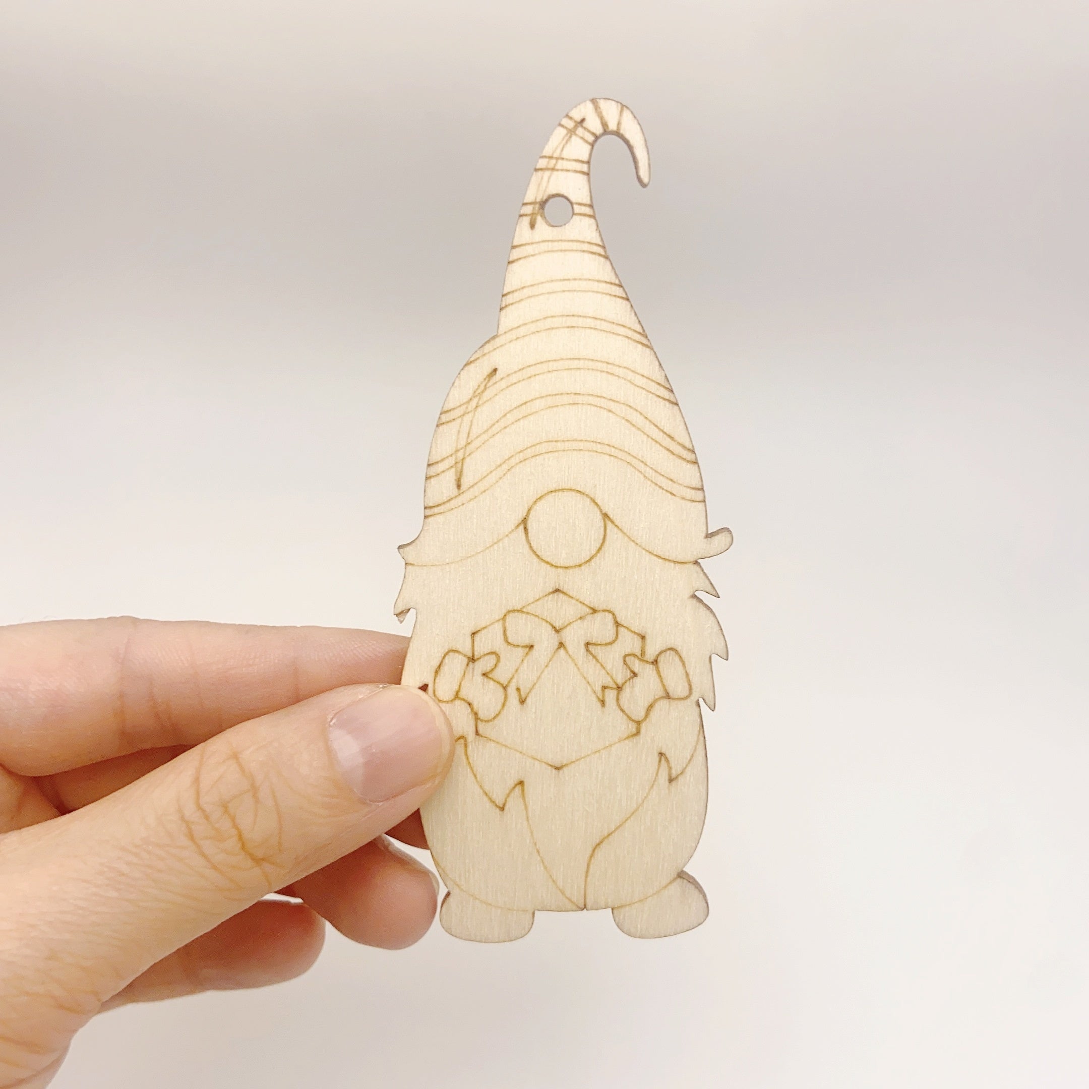 10pcs Dwarf Wood Chip Blanks DIY Ornaments Hand-painted Crafts