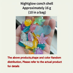 10pcs Glow In The Dark Decorative Pebble for Garden and Aquarium