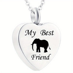Pet Memorial Necklace Heart Pendant for Beloved Dogs and Cats