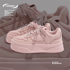HUANQIU Lace-up Skate Shoes Non Slip Sports Sneakers