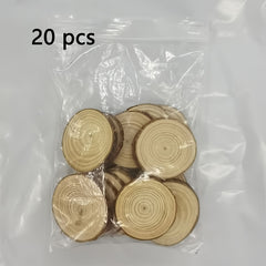 Natural Pine Slices Round Wood Slices for DIY Painting Coasters Christmas Decor