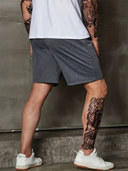 Smile Print Men's Drawstring Shorts