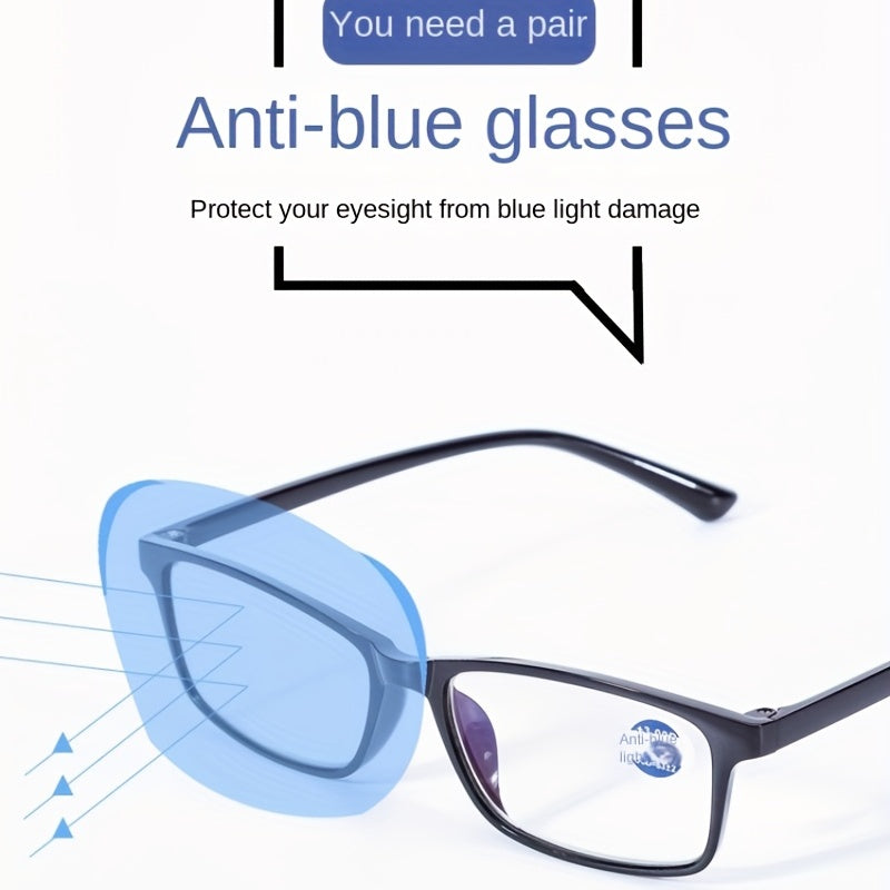 TR90 Ultra Light Reader Glasses Men Anti Light Casual Glasses Portable Unisex