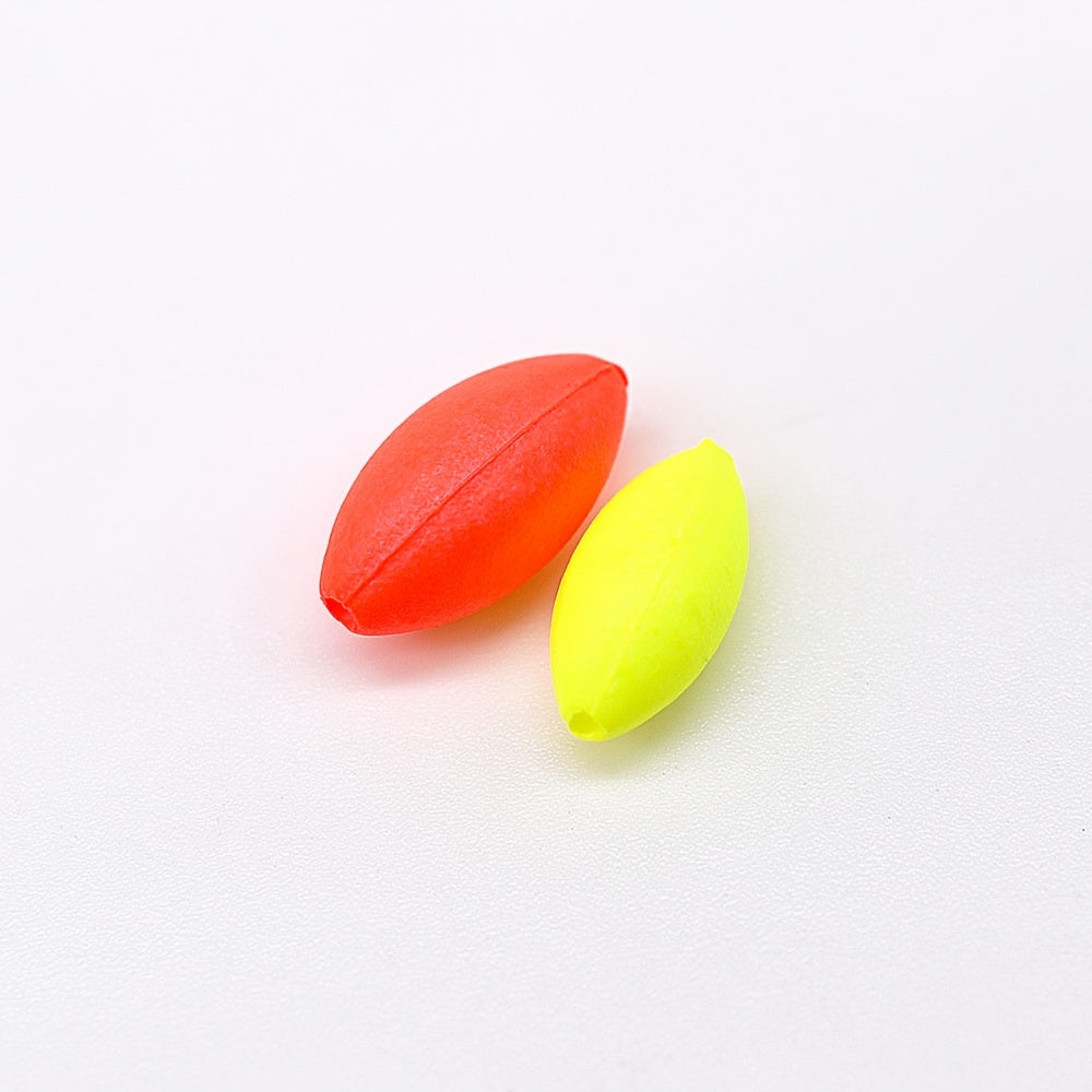 200pcs Oval Fishing Floats Bright Floating Beans Fishing Line Stopper