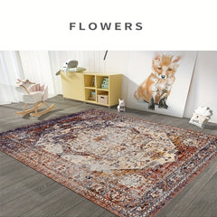 Vintage Persian Anti-Fatigue Kitchen Mat Non-Slip Carpet Washable Large Rug