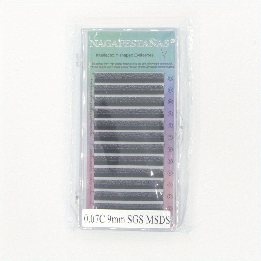 Y Shaped False Eyelashes Handwoven Soft Natural Crossed Extension