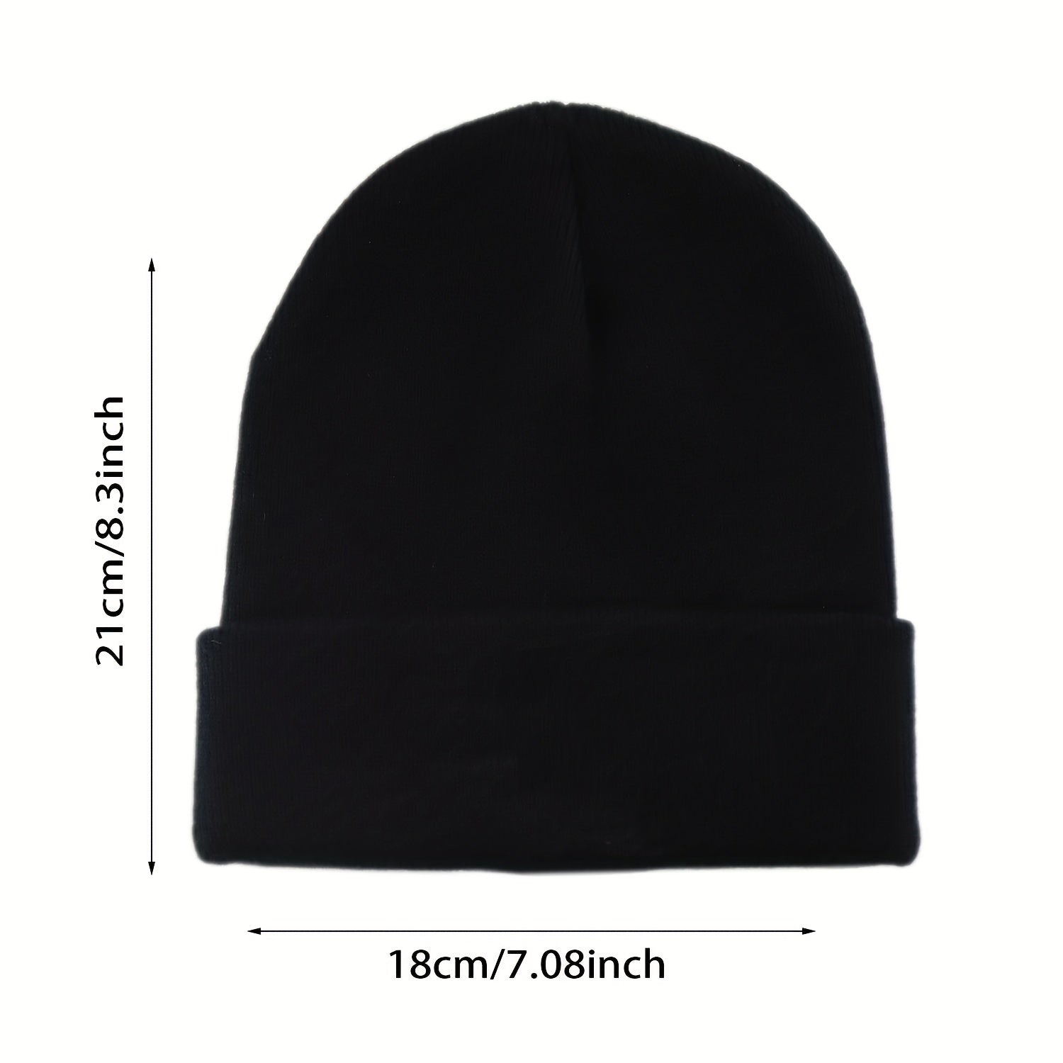 Unisex Evil Embroidered Knitted Hat Outdoor Style