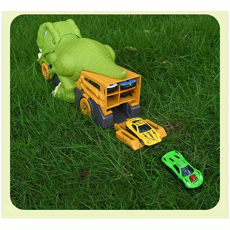 Children's Dinosaur Swallowing Car Toy Boy Ejection Alloy Transport Car