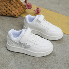 Girl's Solid Skate Shoes Non Slip Sneakers For Kids