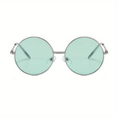 Round Metal Frame Sunglasses Vintage Tinted Lens Glasses UV400
