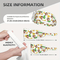Custom Face Sport Headband Sweatproof Hairband Personalized Photo Soft Sweatband