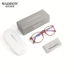 Square Blue Light Glasses TR90 Jelly Frame Clear Lens Glasses