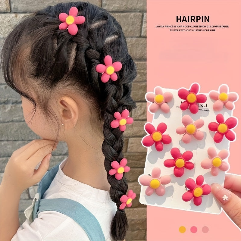 5pcs Flowers Hair Clips Decorative Hair Accessories Sets for Girls