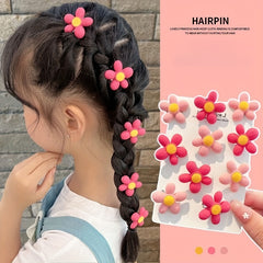 5pcs Flowers Hair Clips Decorative Hair Accessories Sets for Girls