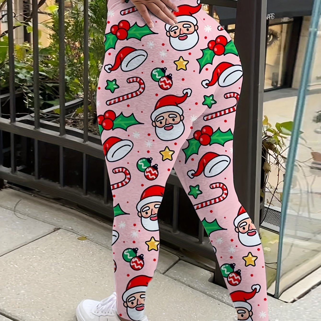 Christmas Sports Leggings High Stretch Fitness Leggings