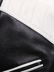 Men's Soft Shell PU Leather Jacket Windproof & Waterproof