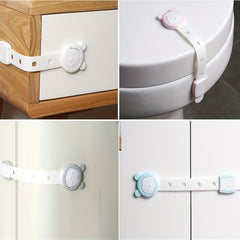 3pcs Adjustable Drawer Safety Locks for Kids & Fridge Protection