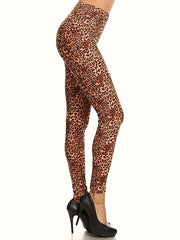 Leopard Print High Waist Yoga Leggings