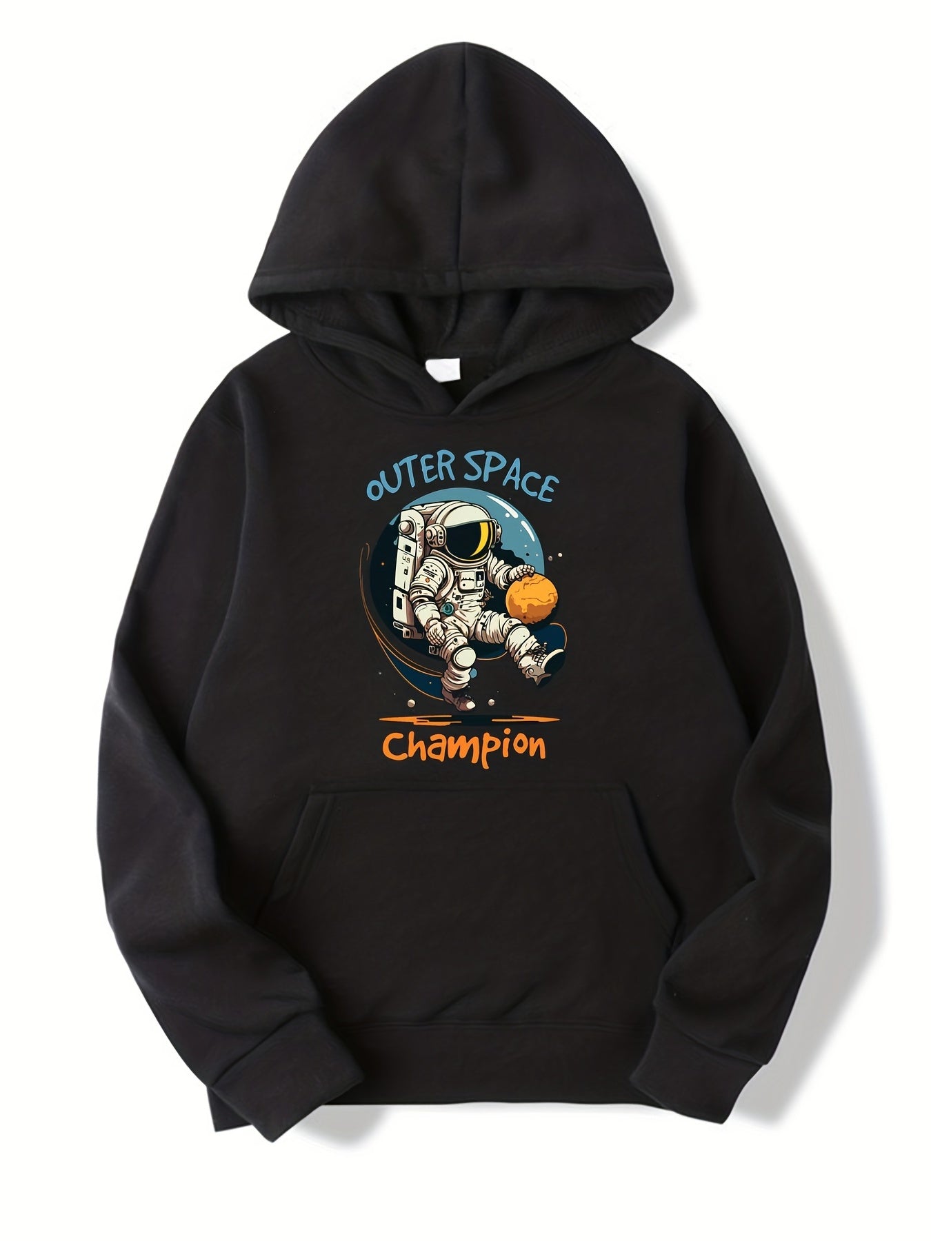 Spaceman Print Boys Hooded Sweatshirt