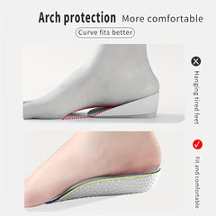 Height Increase Insoles Arch Support Orthopedic Shoe Pads