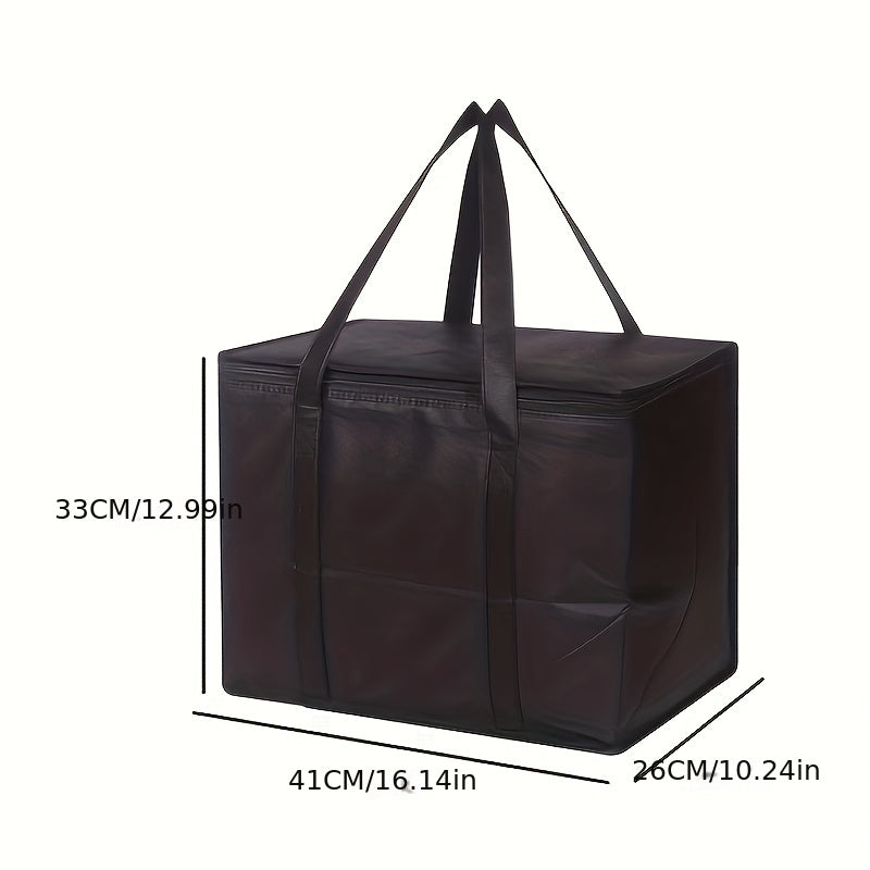 Convenient Large Capacity Non-woven Thermal Insulation Bag with Long Hand Strap