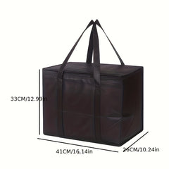 Convenient Large Capacity Non-woven Thermal Insulation Bag with Long Hand Strap