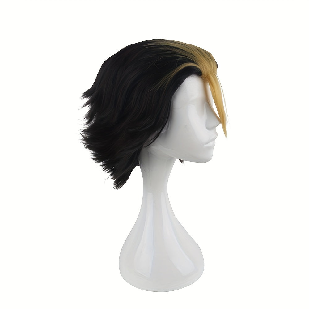 Men's 12inch Short Dress Up Wig Cosplay Party Fiber Wig