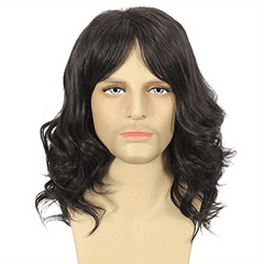 Men's Middle Length Wig for Party Dress Up