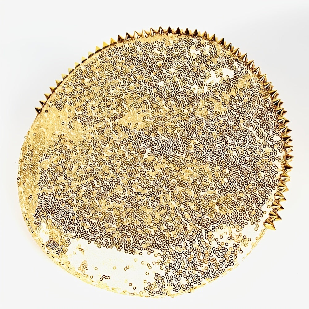 Glitter Carnival Hat Punk Rivet Yacht Boat Captain Cosplay Hat