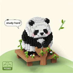 Big Panda Orchid Flowers Micro Building Blocks Educational Toy