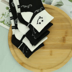 Men's Cartoon Crew Socks Breathable Comfy Casual Street Style Outdoor Socks