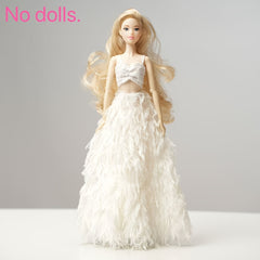 Handcrafted Wedding Dress for 11 8 inch Dolls Evening Wear and Proms
