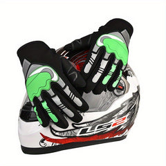 Reflective Motorcycle Sports Gloves Full Finger Non-slip Protective Riding Glove