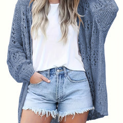 Boho Knitted Cardigan with Cut Out Detail