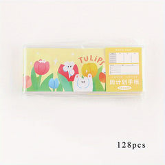 Mini Weekly Journal w/ Transparent Case Lightly Today Cartoon Notebook