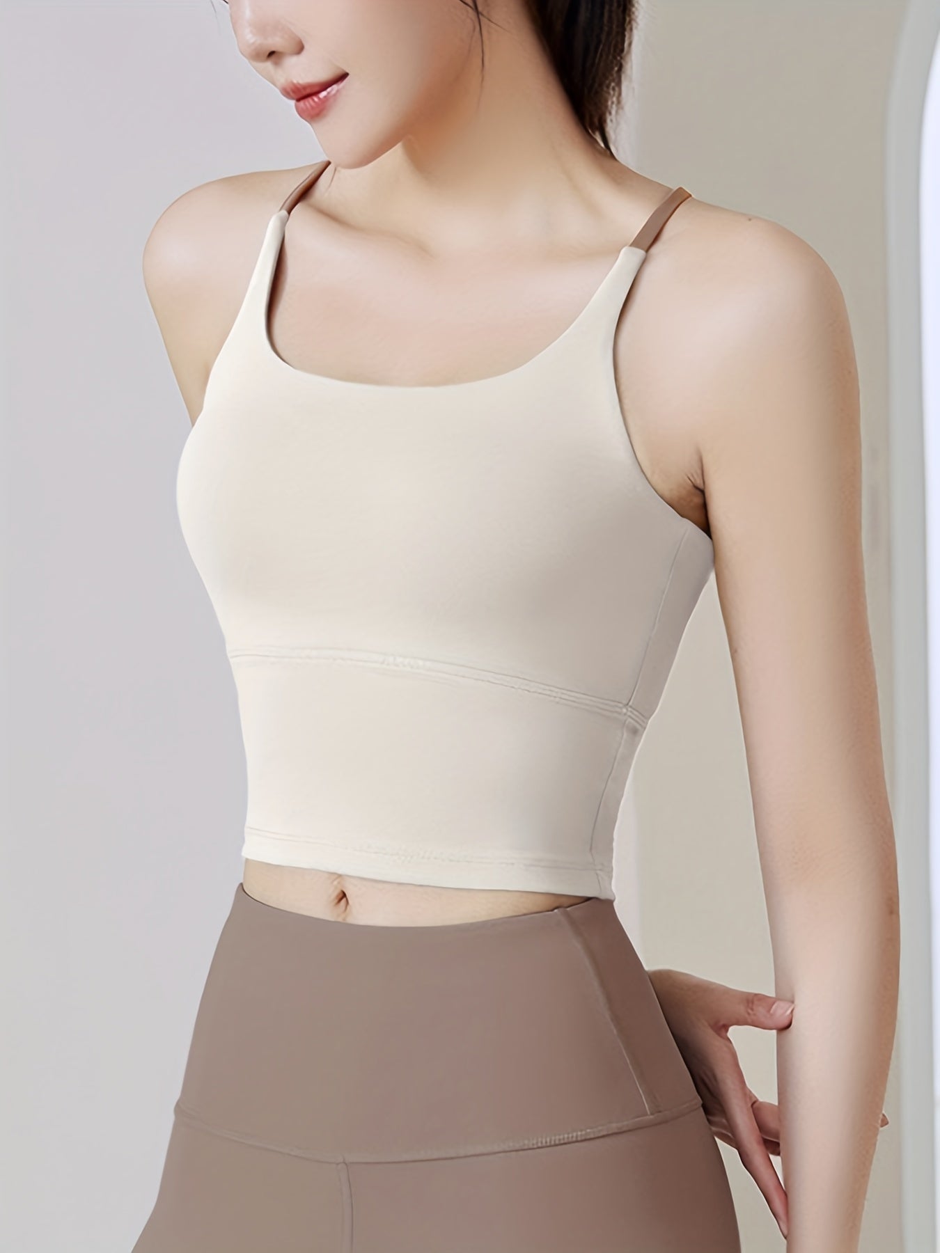 Seamless Wireless Padded Sports Bra for Yoga Fitness